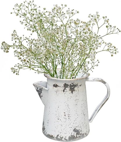 Vintage Metal Milk Jug Vase Rustic Vase Flower Vase Farmhouse Vase Small Vases for Flowers Vintage Decorative Pitcher Vase Decorations Flower Vases for Centerpieces in Saudi Arabia