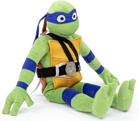 وسادة قطيفة من Nickelodeon Teenage Mutant Ninja Turtles Leonardo Buddy - وسادة شخصية محشوة فائقة النعومة - ألياف البوليستر الدقيقة، 66 سم in Kuwait