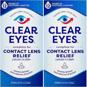 قطرات العين لتخفيف العدسات اللاصقة من كلير آيز، 0.5 أونصة سائلة in Kuwait