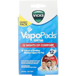 Vicks Vapo Pad Family Pack, 12 Count (Pack of 2)