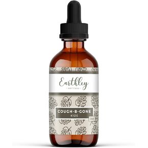 Earthley Wellness، السعال-B-Gone، تركيبة عشبية طبيعية، علاج البرد والسعال، يزيل المخاط الزائد، يهدئ التهاب الحلق، يعزز صحة الرئة، ويزيل السموم، السعال يختفي (2 أونصة، للأطفال) in Kuwait