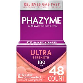 Phazyme Ultra Strength Gas & Bloating Relief, Works in Minutes, 12 Fast Gels, 3 Pack