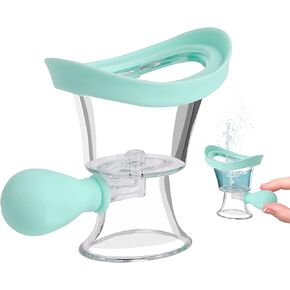 Eye Wash Cup, Silicon Eye Wash Kit Eye Cleaner Manual Air Pressure Eye Cleaning Cup Tool Portable Eye Care Device for Soothing Tired Eyes Clean Eye Dust Makeup Irritants