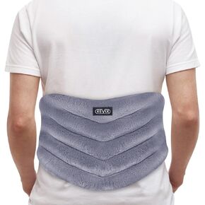 وسادة تسخين قابلة للاستخدام في الميكروويف من ريفيكس لتخفيف الألم، حزمة كبيرة جدًا لتسخين الميكروويف مع حرارة رطبة للخصر والمعدة والكتف، حزمة ساخنة أو باردة غير معطرة، رمادي in Kuwait