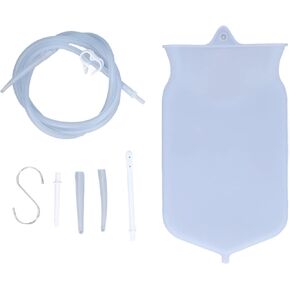 Transparent Bowel Intestinal Colon Anal Douche Cleansing Bag, Silicone Enema Bag Kit for Coffee Water Douches Enemas Feminine Care in Saudi Arabia