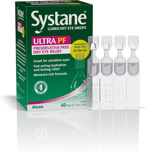 Systane Ultra Lubricant Eye Drops, 60 Count (Pack of 1), (Packaging may vary) in Kuwait
