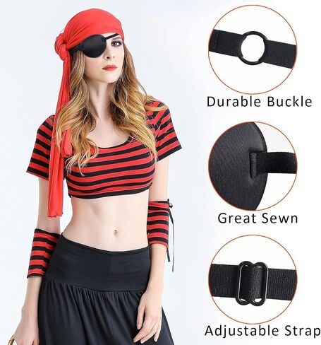 THSIREE 2PCS Eye Patch, Adjustable, Medical Eye Patch, Amblyopia Lazy Eye Patches for Left or Right Eyes, Black in Kuwait