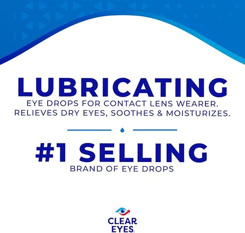 قطرات العين لتخفيف العدسات اللاصقة من كلير آيز، 0.5 أونصة سائلة in Kuwait