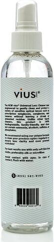 منظف ​​العدسات - بخاخ منظف العدسات الفاخر من فيوس للنظارات والكاميرات والعدسات الأخرى - ينظف بلطف بصمات الأصابع والغبار والزيوت (8 أونصة 4 عبوات) in Kuwait