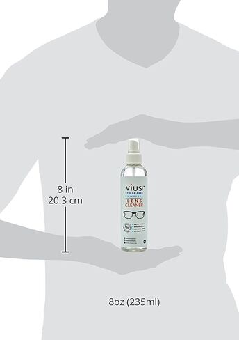 منظف ​​العدسات - بخاخ منظف العدسات الفاخر من فيوس للنظارات والكاميرات والعدسات الأخرى - ينظف بلطف بصمات الأصابع والغبار والزيوت (8 أونصة 4 عبوات) in Kuwait