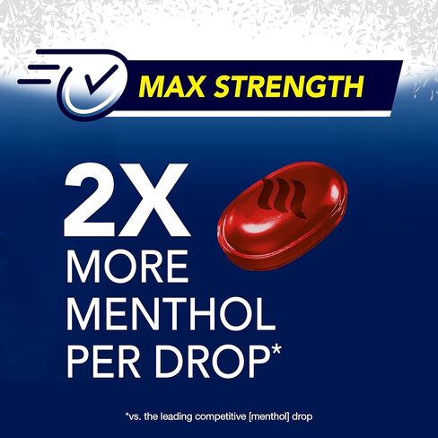 Vicks VapoCOOL SEVERE Medicated Sore Throat Drops, Fast-Acting Max Strength Relief, Soothes Sore Throat Pain Caused by Cough, Powerful Vicks Vapors, Menthol, Cherry Noze Flavor, 225ct (5 45ct packs) in Saudi Arabia