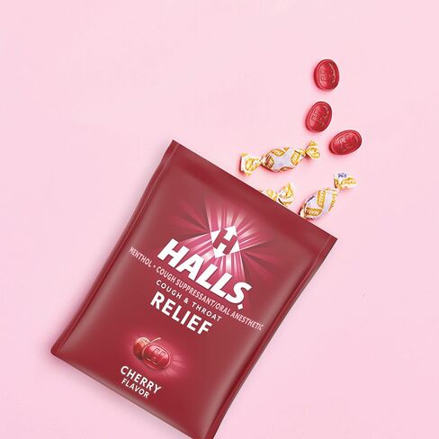 Halls Relief Cherry Cough Drops, Value Pack, 140 Drops in Saudi Arabia