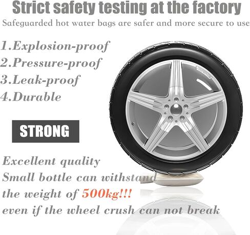 انقر لفتح عرض موسع زجاجة الماء الساخن المطاطية الفاخرة الكلاسيكية من أنميا، للعلاج الساخن والبارد، وتخفيف الألم، وتخفيف آلام العضلات 2.0 لتر (الخزامى) in Kuwait