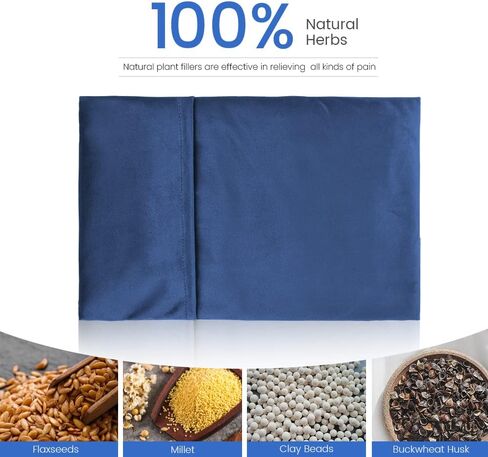 Microwavable Heated Neck Wrap Warmer and Shoulder Weighted Heating Pad Microwave for Hot and Cold Compress in Kuwait