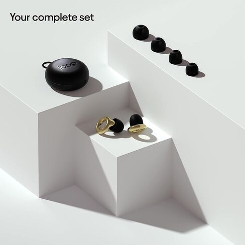 Loop Experience Ear Plugs for Concerts – High Fidelity Hearing Protection for Noise Reduction, Motorcycles, Work & Noise Sensitivity – 8 Ear Tips in XS, S, M, L – 18dB Noise Cancelling - Black in Kuwait