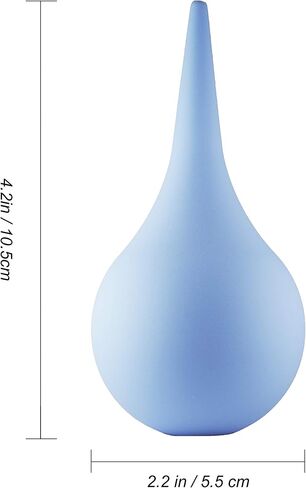 Rubber Suction Ear Syringe,60ml Hand Bulb Syringe Ear Washing Squeeze Bulb- Blue in Saudi Arabia