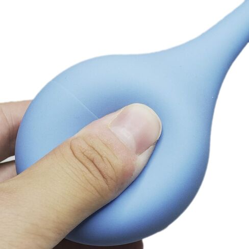 Rubber Suction Ear Syringe,60ml Hand Bulb Syringe Ear Washing Squeeze Bulb- Blue in Saudi Arabia
