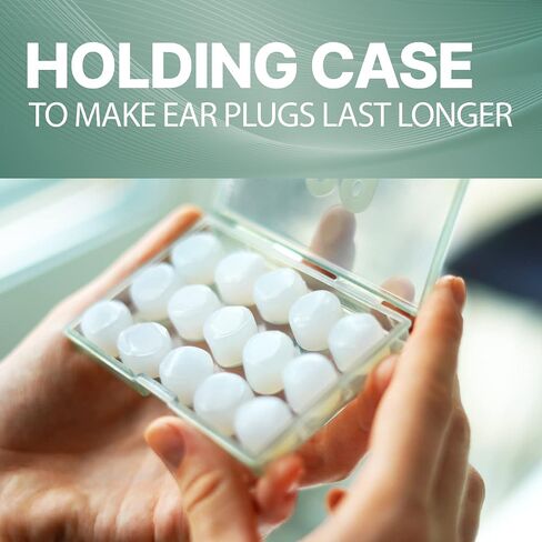 PQ Wax Ear Plugs for Sleep - 15 Silicone Gel Ear Plugs with Sound Blocking Level of 32 Db for Sleeping and Swimming, Noise Cancelling, Ear Protection (15-Pillows) in Saudi Arabia