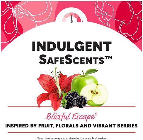 Summer’s Eve Blissful Escape Daily Refreshing Feminine Wipes, Removes Odor, pH balanced, 32 Count, (Pack of 2) in Saudi Arabia