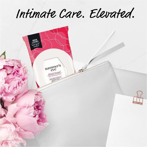 Summer’s Eve Blissful Escape Daily Refreshing Feminine Wipes, Removes Odor, pH balanced, 32 Count, (Pack of 2) in Saudi Arabia