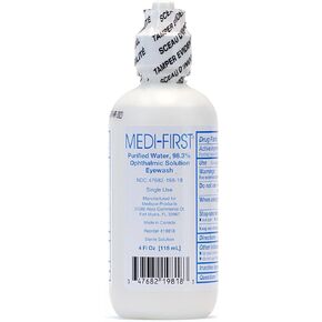 Medique Medi-First Eyewash, Eye Rinse and Protection, First Aid Supplies, 1 Oz., clear (19828)