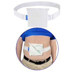 KAVIL G Tube Holder Belt Feeding Tubes Accessories G Tube Covers Peg Tube Gastrostomy Catheter Pd Dialysis Belt Pads Drainage Medical Abdominal Dialysis for Men Women(28"~37")