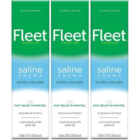 Fleet Enema Extra Saline Laxative, 7.8 oz. (Pack of 3) in Saudi Arabia
