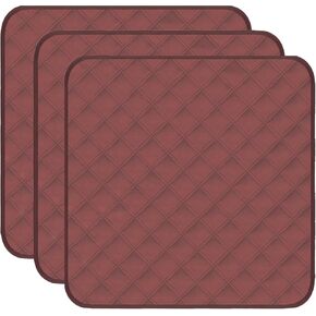 Washable Incontinence Chair Pads 3pcs Waterproof Seat Protector Pads for Wheelchair Armchair Adults21x22in (Beige) in Saudi Arabia