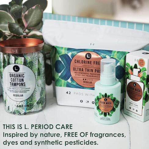 L. Organic Cotton Tampons Multipack, Regular/Super Absorbency, Free From Chlorine Bleaching Pesticides Fragrances Or Dyes, Bpa-Free Plastic Applicator, 30 Count X 2 Packs (60 Count Total) in Kuwait