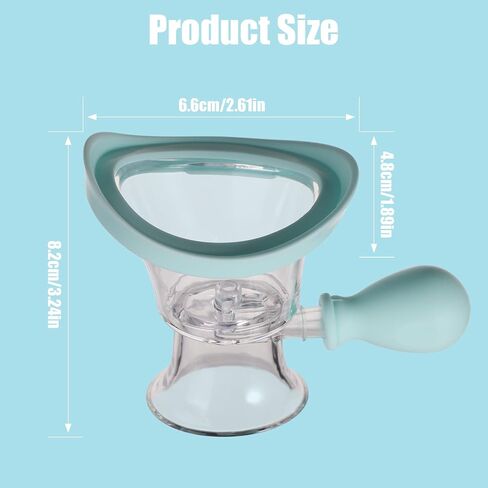 Eye Wash Cup, Manual Air Pressure Eye Wash Cleaner Kit Silicone Eyewash Cups with Storage Container Eye Wash Rinse Cup Effective Eye Cleansing Makeup Irritants Soothing Eyes(Blue) in Saudi Arabia