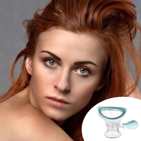 Eye Wash Cup, Manual Air Pressure Eye Wash Cleaner Kit Silicone Eyewash Cups with Storage Container Eye Wash Rinse Cup Effective Eye Cleansing Makeup Irritants Soothing Eyes(Blue) in Saudi Arabia