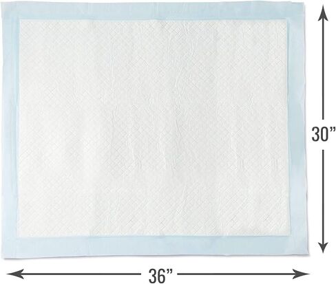 وسادات داخلية ماصة لسلس البول مقاس 23 × 36 بوصة من DMI، وسادات للسرير، وسادات للجراء، مؤهلة من FSA وHSA، عدد 150، حماية من البلل في السرير والأثاث in Kuwait