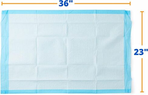 Medline Disposable Underpads 23 x 36 inches (50 Count), Light Absorbency Bed Pads, Puppy Pads, Pee Pads for Dogs and Pet Training Pads, for Adults, Seniors or Baby,Blue in Saudi Arabia