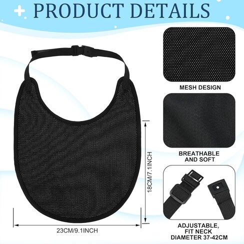 Hercicy 4 Pcs Tracheostomy Neck Stoma Protector Dust Proof Neck Trachea Protector Tracheostomy Supplies Adjustable Black Stoma Guard Neck Stoma Protector for Tracheostomy in Kuwait