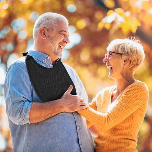 Hercicy 4 Pcs Tracheostomy Neck Stoma Protector Dust Proof Neck Trachea Protector Tracheostomy Supplies Adjustable Black Stoma Guard Neck Stoma Protector for Tracheostomy in Kuwait