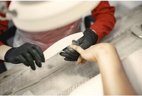Shamrock Latex Examination Gloves, Black Disposable, Powder Free Gloves, Medical Grade, Safe for Food Handling, Size XL (Extra Large) in Kuwait