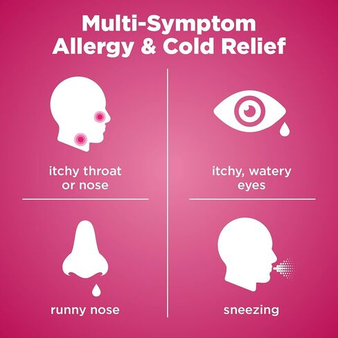 Amazon Basic Care Allergy Relief Diphenhydramine HCl 25 mg, Antihistamine Tablets for Symptoms Due to Hay Fever and Upper Respiratory Allergies, 100 Count in Saudi Arabia