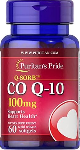 Puritan's Pride Q-Sorb CoQ10 100mg, Supports Heart Health, 60 Rapid Release Softgels, 60 ct in Kuwait