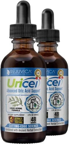 Uricel - مكمل متطور لدعم حمض اليوريك وتطهيره - توصيل سائل لامتصاص أفضل - تارت الكرز، تشانكا بيدرا، بذور الكرفس، الكركم والمزيد! in Kuwait
