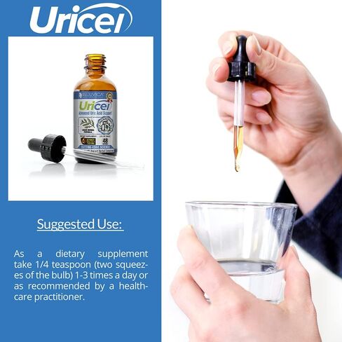 Uricel - مكمل متطور لدعم حمض اليوريك وتطهيره - توصيل سائل لامتصاص أفضل - تارت الكرز، تشانكا بيدرا، بذور الكرفس، الكركم والمزيد! in Kuwait