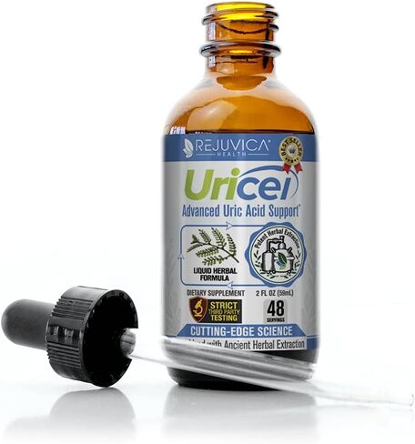 Uricel - مكمل متطور لدعم حمض اليوريك وتطهيره - توصيل سائل لامتصاص أفضل - تارت الكرز، تشانكا بيدرا، بذور الكرفس، الكركم والمزيد! in Kuwait