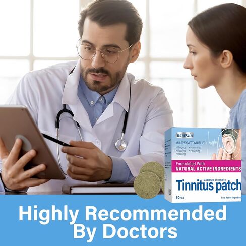 50 قطعة من رقع تخفيف طنين الأذن مع تركيبة عشبية طبيعية، لتحسين فقدان الدم وتعزيز الدم، وتخفيف الطنين وحل طنين الأذن للنساء والرجال in Kuwait