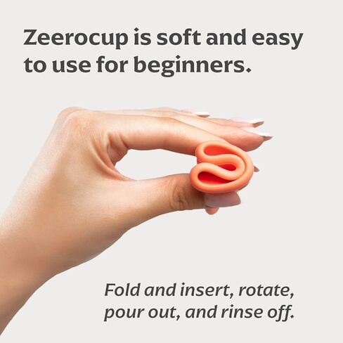 Zeerocup Reusable Menstrual Cup 2 Pack - Small & Large Soft Medical-Grade Silicone Period Cups with Pull-Tab for Easy Removal, Leak-Proof Hygiene - Tampon, Disc & Pad Alternative in Saudi Arabia