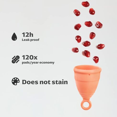 Zeerocup Reusable Menstrual Cup 2 Pack - Small & Large Soft Medical-Grade Silicone Period Cups with Pull-Tab for Easy Removal, Leak-Proof Hygiene - Tampon, Disc & Pad Alternative in Saudi Arabia