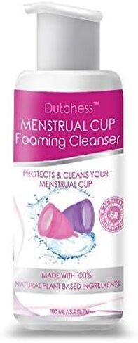Dutchess Menstrual Cup Foaming Cleanser (3.4 oz) - Suitable for Silicone Menstrual Cups - PH Balanced Plant Based Ingredients in Kuwait