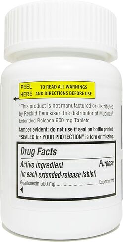 Guardian Mucus Relief، 600 ملغ من Guaifenesin، إطلاق ممتد لمدة 12 ساعة، مقشع لاحتقان الصدر (100 زجاجة) in Kuwait