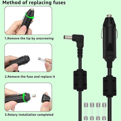 سلك طاقة لشحن السيارة 12 فولت متوافق مع محول طاقة السيارة من Philips Respironics DreamStation CPAP BiPAP، Dreamstation 2 Auto CPAP Advance Machine قابس ولاعة السجائر in Kuwait