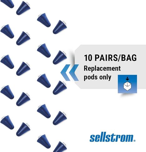 سدادات أذن ذات شريط قابل لإعادة الاستخدام من Sellstrom، حماية للسمع للعمل، 25 ديسيبل NRR، Hi-Viz Green/Blue، S23430، عدد 1 (عبوة من قطعتين) in Kuwait