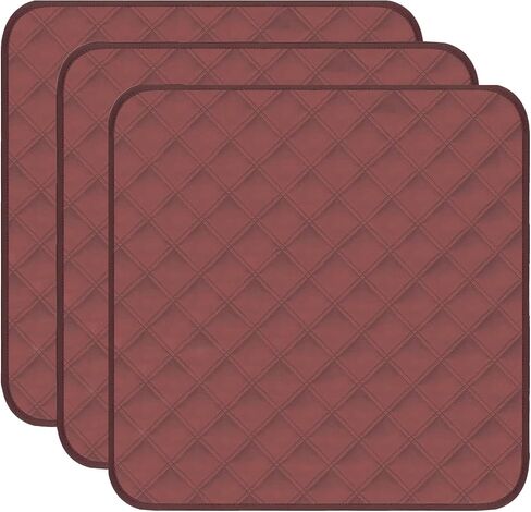 Washable Incontinence Chair Pads 3pcs Waterproof Seat Protector Pads for Wheelchair Armchair Adults21x22in (Beige) in Kuwait