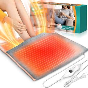Heating Pad, Fast Heating Electric Heated Foot Warmers for Men and Women with 3 Heat Settings, Electric Foot Warmer Heating Pad for Back Pain Relief, Extra Large Heating Pad for Neck and Shoulder in Kuwait